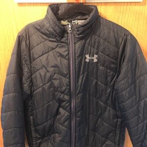 Boys Under Armour Jacket Large Black